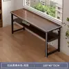 Mesa longa retangular dupla simples mesa de aluguel estreita mesa de computador quarto de estudante mesa de escrita contra parede mesa
