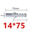 Tornillo de Expansión de Plástico sin Tapa y sin Bordes Tapón de Goma Expansión Tubo de Expansión con Forma de Pez Tapón de Expansión Tapón de Expansión de Plástico Gris 46810m