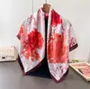 Bufanda Cuadrada Grande de Seda Artificial para Mujer, Primavera y Verano, Delgada, para Viaje, Protector Solar, Chal, 90x90cm, Bufanda, Bufanda Decorativa, Pañuelo para la Cabeza