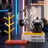 Suporte de base para controle de videogame estilo chinês Guan Yu para PS5 e Xbox, suporte de mesa para celulares, ornamento de armazenamento