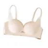 Sujetador Lift-Up de Copa Palma para Mujer Sin Aros, Realce Pequeño de Busto, Media Copa, Recogida Lateral del Seno, Anticaída, Sujetador Push-Up