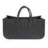 Cesta de fieltro para almacenamiento transfronterizo. Crea una bolsa de fieltro portátil para guardar leña, aperitivos, juguetes y artículos diversos. Cesta de fieltro para guardar bolsos.