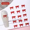 Accesorios para Uñas con Lazo Hechos a Mano en Amazon Horquilla de Resina Borgoña Mini Cinta Recortada Accesorios para Uñas Portátiles