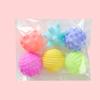 Juguetes para Bebés Transfronterizos Pelota de Agarre Manual Manhattan Masaje Táctil Sensorial Agarre Cognitivo Caucho Blando Pelota Manhattan Mayoreo