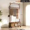 Perchero de pie, perchero simple para dormitorio para abrigos y sombreros, colgador de ropa, interior del hogar de lujo ligero, tendedero y perchero de almacenamiento, habitación balcón