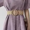 Novo Cinto de Rattan Trançado para Mulheres, Cinto Estilo Étnico Boêmio para Saia, Camisa, Terno, Peça Externa que Afina a Cintura