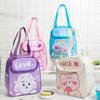 Bolsa de Almuerzo Portátil, Bolsa de Lonchera de Dibujos Animados, Bolsa de Almuerzo para Llevar Comida Fuera, Niños, Estudiantes, Niños Pequeños, Jardín de Infantes, Bolsa de Hielo Aislante