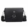 Bolso Mensajero de Silla de Montar Creativo Elegante Unisex con Solapa, Bolso de Hombro Cruzado de Moda Casual de Negocios