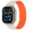 Adecuado para Apple Watch Ultra9876543210 Generación Se Correa de Reloj de Silicona Suave Magnética con Textura de Grano