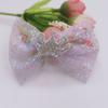 Polvo Suelto Malla de Corona Estrellas Brillantes Lazo Pinzas para el Cabello de Niños Gomas para el Cabello DIY Zapatos Juguetes Accesorios Joyería