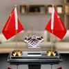 Decorações de Bandeira Vermelha para Mesa de Escritório Moda de Alto Padrão Caneta Criativa para Escrita para Presentear Liderança