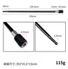 Yunbei 3 Piezas Vástago Hexagonal Tapa Negra Liberación Rápida Auto-Bloqueo Barra de Extensión Taladro Eléctrico Destornillador Barra de Conversión Barra Conectora de Brocas