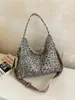 Bolso estampado de leopardo, gran capacidad, elegante y con estilo, adecuado para el uso diario, versátil, bolso de hombro para mujer, perfecto para el trabajo y los desplazamientos, producto transfronterizo