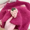 Suéter de Moda para Niña Otoño/Invierno 2026 Cuello Redondo Tejido Versátil Top Holgado de Punto para Bebé Pulóver Venta al por Mayor Transfronteriza