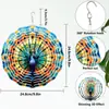 Amazon Sino dos Ventos Rotativo 3D Pendurado Decoração de Jardim Exterior Varanda de Casa Sino dos Ventos de PVC Ornamento Pendurado de Jardim