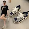 Zapatos de Viaje de Malla Transpirable, Zapatos para Senderismo y Carrera al Aire Libre, Zapatos Planos Casuales para Estudiantes Estilo Forrest Gump, Zapatos Deportivos
