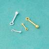 Accesorios de Plata de Ley S925 Colgante de Columna con Forma de Cerilla Colgante para Pulsera de Cristal con Cuentas Hecha a Mano DIY Colgante Individual