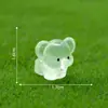 Nuevo producto transfronterizo: adorables figuritas de elefante que brillan en la oscuridad, perfectas para jardinería, paisajismo, decoraciones DIY, adornos colgantes y exhibiciones de paisajes en miniatura