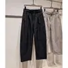 Pantalones de Color Sólido Simples Versátiles Adelgazantes Cintura Elástica Corte Curvo Rectos Tipo Plátano Casual Largos para Hombre Primavera Verano 2025