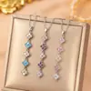 [Acero de Titanio] Popular Moda Europea y Americana Versátil Collar de Trébol de Cuatro Hojas para Mujer, Lujo Ligero, Gama Alta, Elegante Cadena para Clavícula Joyería