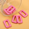 20 * 30mm cor sólida injeção moldagem corrente fivela macaron corrente decorativa acrílico anel aberto diy joias acessórios