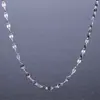 Collar de plata de ley 999 cadena de azulejos cadena de labios cadena delgada cadena para clavícula de mujer joyería de plata versión coreana de una generación de cabello
