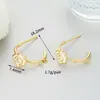 Aretes DIY Aretes Semi-terminados Hechos a Mano Perla Superior Diseño de Nicho de Alta Calidad Aretes de Circonita para Mujer Lujo Ligero Simple