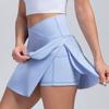 Falda deportiva de comercio exterior transfronterizo, pantalones cortos de yoga, falda de tenis, ropa de fitness para correr al aire libre, ropa de yoga de cintura alta para mujeres