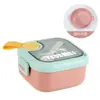 Tedemei Louça Infantil Tigela Portátil para Comer de Bebê Tigela e Colher de Bebê de Aço Inoxidável Tigela Selada para Suplemento Alimentar
