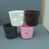 Caja de Almacenamiento de Escritorio de Cuatro Colores Portalápices Redondo Cuadrado de Oficina Cesta de Almacenamiento Hueca Simple para Estudiantes Creativos