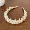Diadema de Malla Floral de Verano para Mujer 2026 Nuevo Estilo Pinza para el Cabello de Punta Alta Elegante Moda Accesorio para el Cabello de Alta Gama Azul