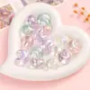 Cuentas Sueltas Brillo de Meteoro Luna que Brilla en la Oscuridad Colgante de Cristal de Luna Cuerda para Colgar Goma para el Cabello Pulseras Cuentas DIY Mayoreo Brillo Fino UV