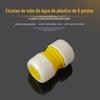 [Chuangyuan] Conector rápido de mangueira de 6 pontos direto da fábrica, adaptador de extensão de tubo de água de plástico para jardim