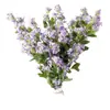 Ramas de Flores Artificiales Fragantes Transfronterizas Decoración del Hogar Plantas Verdes Flores Falsas Decoración Ramas de Flores Multicolor Hotel Decoración Suave Flores de Seda