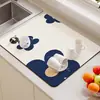 Alfombrilla Drenante de Tierra de Diatomeas Estilo Retro Americano Más Vendida Transfronteriza, Alfombrilla Secadora para Cafetera y Vajilla, Alfombrilla Resistente a Manchas y Aislante Térmico al por Mayor