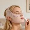 Máscara Facial em V para Mulheres, Faixa Facial para Levantar Linhas de Expressão, Máscara de Dormir Respirável Elástica Firmadora
