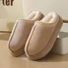 Pantuflas de Peluche 2026 Nuevas Cálidas Antideslizantes de Invierno para Mujer, para Interior, Hogar, Pantuflas de Algodón de Invierno para Mujer