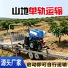 Vehículo de Transporte de Vía Única para Huertos de Montaña, Vehículo de Transporte con Orugas de Alta Potencia a Gasolina Autopropulsado Trepador para Invernadero y Huerto de Té