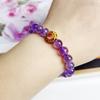 Venta al por mayor, pulsera de un solo círculo de Asai púrpura de cristal natural, nueva moda china, pulsera original con nuevas explosiones, regalo de joyería