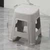 Banqueta Plástica Doméstica de 40cm de Altura, Banqueta Espessada para Mesa de Estudo, Banqueta Antiderrapante para Banheiro, Banqueta de 38cm de Altura