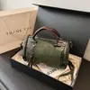 Bolso Boston Retro de Alta Gama Popular Transfronterizo para Mujer, Bolso de Hombro Cruzado Versátil con Borla, Bolso Portátil tipo Almohada