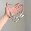 Colar Criativo de Metal Quadrado Texturizado Europeu e Americano para Mulheres 2025 Novo Estilo Cool de Alta Qualidade Corrente para Suéter Personalizada