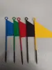 Bandeira Pequena de Ferro Competição Esportiva Triângulo Pequena Bandeira de Ferro Bandeira de Marcação para Inserção no Dardo Bandeira Lançamento de Peso Distância de Arremesso Bandeira Pequena