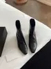Botas Cortas Ajustadas de Cuero Suave Elástico con Punta Fina, Altura Interior de 5 cm, Tacón de Cuña, Cierre Trasero, Para Figuras Pequeñas Adelgazantes, Mujer, Otoño Invierno