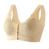 Roupa Íntima Sem Costura com Fivela Frontal para Mães Sutiã Feminino Anti-flacidez Cobertura para os Seios Sutiã Colete Fino para Mulheres de Meia-idade e Idosas
