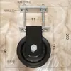 Polea de Rodamiento Fijo de Tubo Cuadrado para Equipo de Ejercicio de Remo y Espalda con Polea Alta para Bricolaje Rueda de Carga