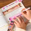 Marcador Magnético Ins de Gato Lindo Regla Regla Suave Especial para Estudiantes Regla de Dibujo Papelería Creativa Marcador Pequeño Regalo