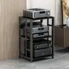 Rack Amplificador de Potencia Multicapa Hogar Espaciado Ajustable Móvil Soporte Amplificador de Tubos Gabinete HIFI Soporte Audio Altavoz