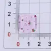 Botones de Cubo de Azúcar, Serie Estilo Fresco, Botones de Cuatro Agujeros, Botones Decorativos, Accesorios para Fundas de Teléfono, Materiales para Accesorios de Zuecos