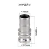 Conector industrial rápido padrão alemão tipo chave conector rápido Cam baixa pressão aço inoxidável cartão madeira tipo E cabeça macho tubo de água